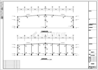 某地中阳石业钢结构工程CAD设计图