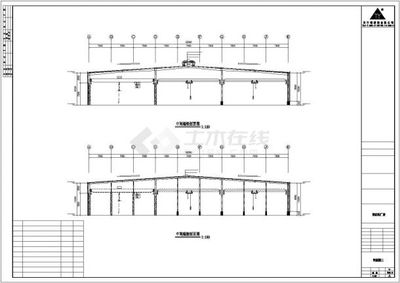 某公司钢结构工程建筑设计施工CAD图纸